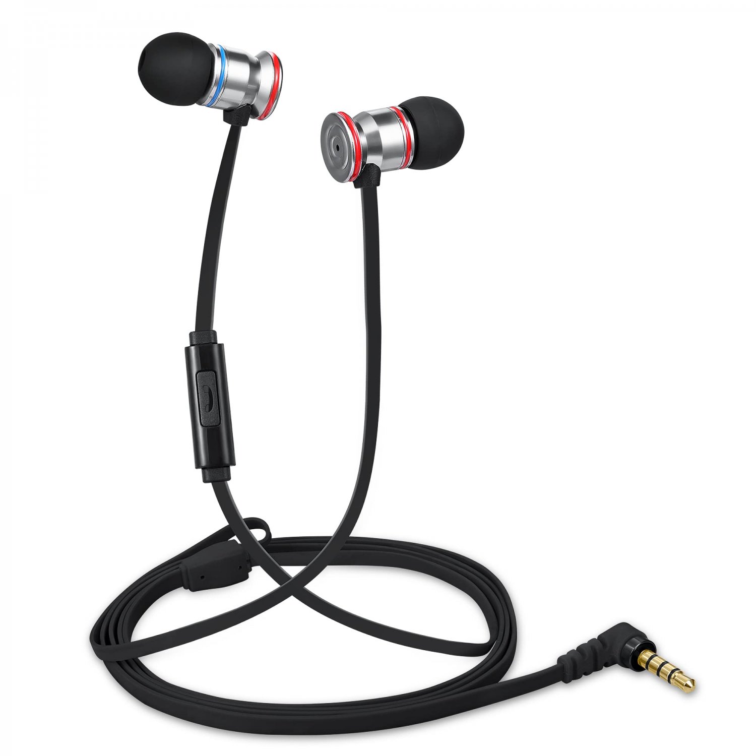 Betron MK23 Earphones Wired in-Ear Headphones with Microphone Noise Isolating Earbud Tips Strong Bas