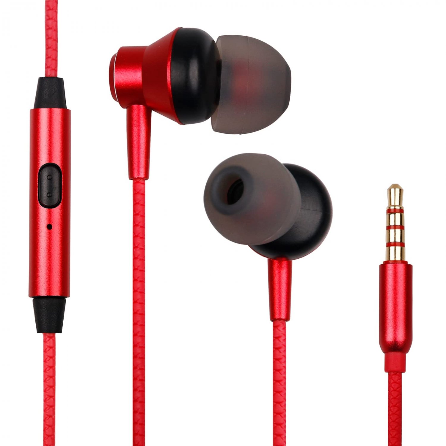 MR01 Wired Earbuds, Stereo Bass Earphones, Noise Isolation in-Ear Headphones with Mic,3.5mm Compatib