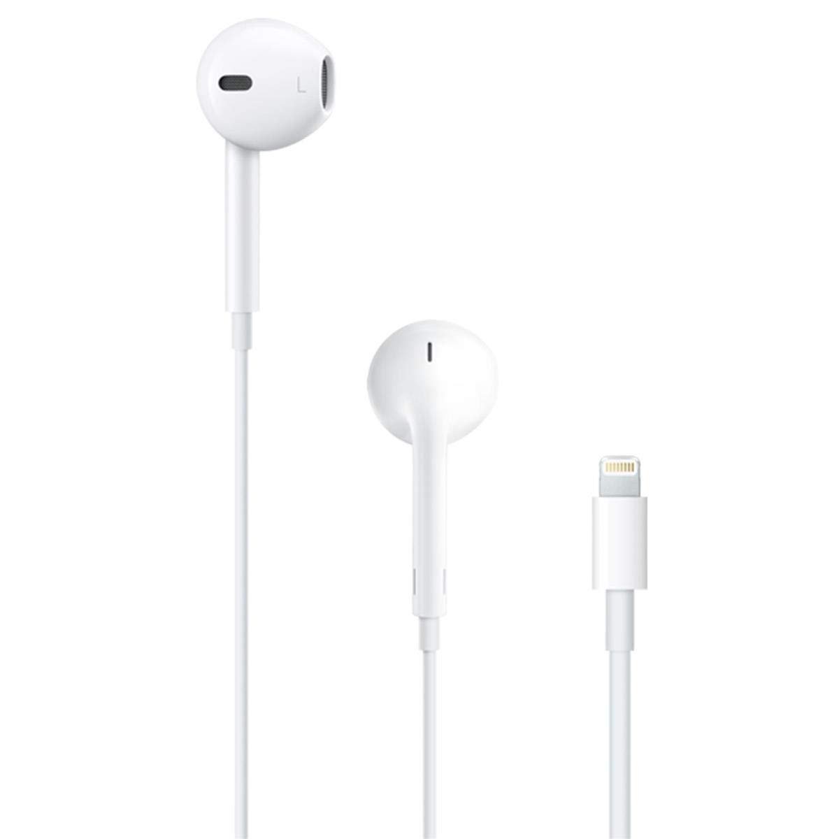 Apple EarPods Headphones with Lightning Connector. Microphone with Built-in Remote to Control Music,