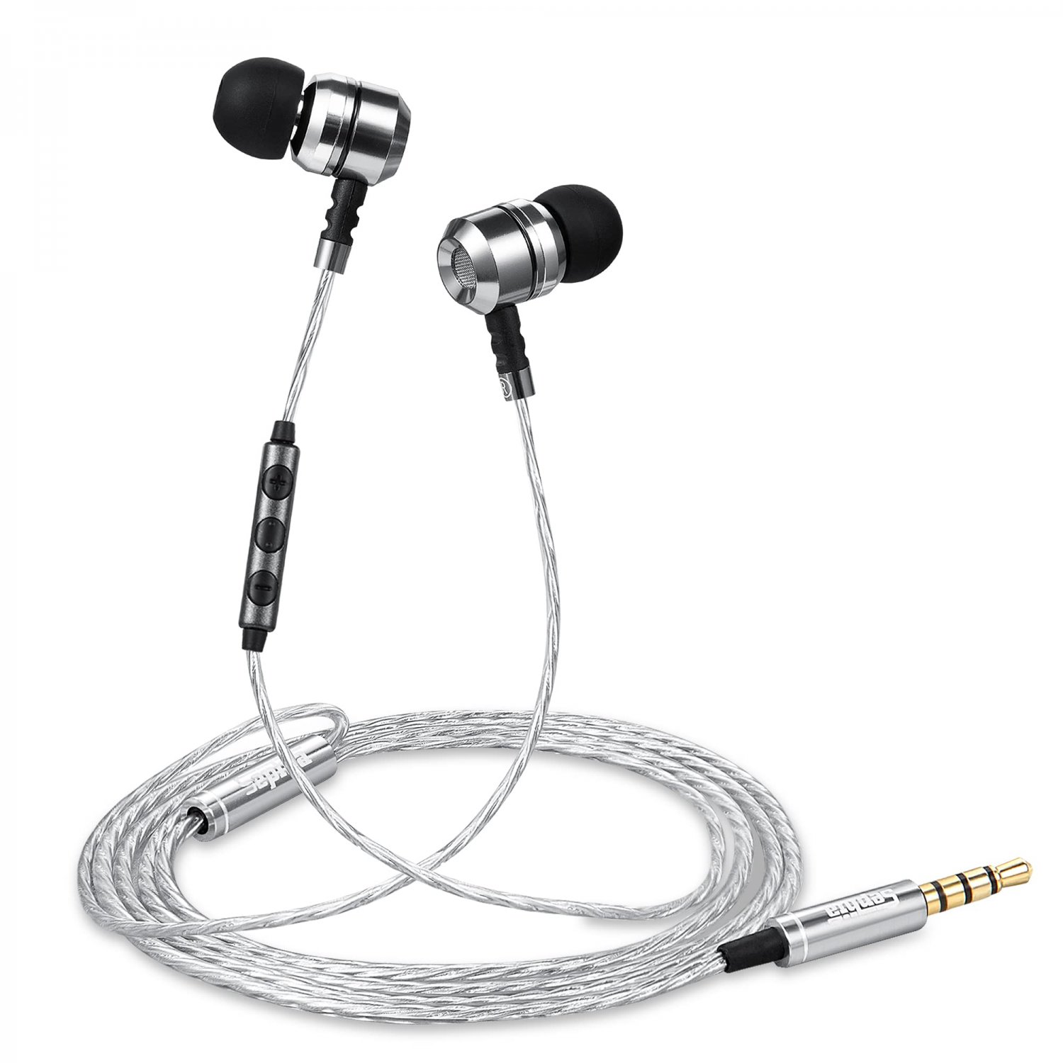 sephia Sp3060VC Earbuds Wired in Ear Headphones with Microphone Noise Isolating Ear Bud Tips Enhance
