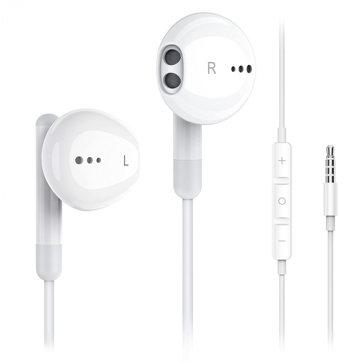 Wired Earbuds with Microphone, Kimwood Wired Earphones in-Ear Headphones HiFi Stereo, Powerful Bass 