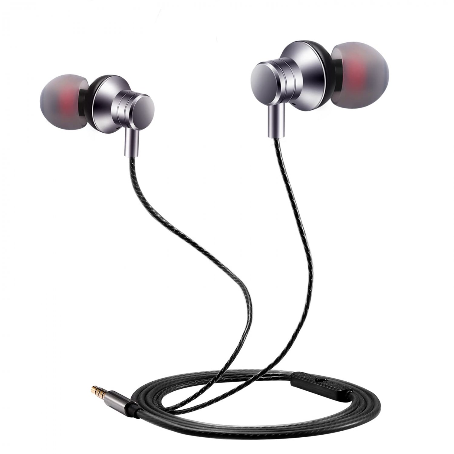 Empsun Wired Earbuds Headphones with Microphone Stereo Bass Earphones Noise Isolation in-Ear Headset