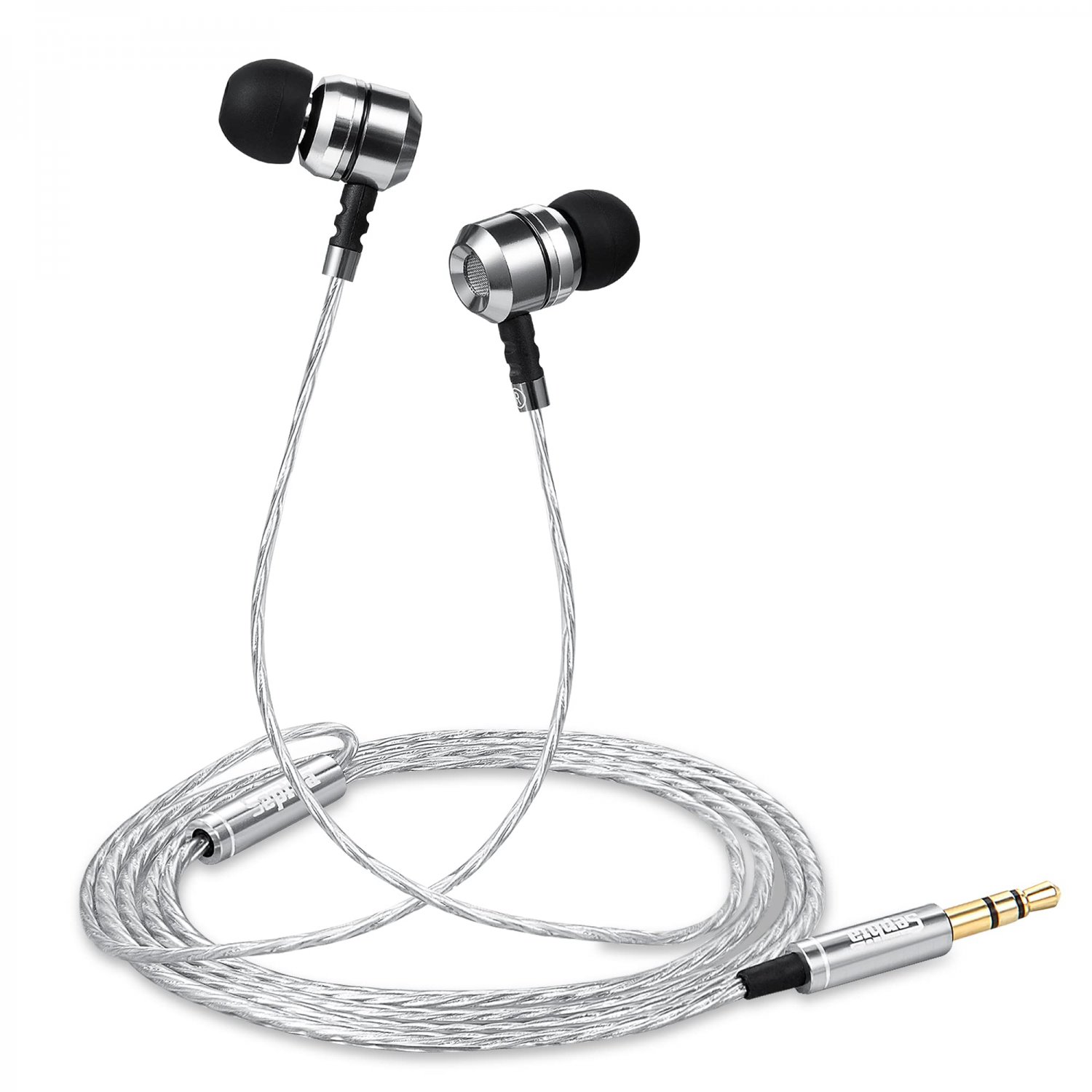sephia SP3060 Earbuds Wired in-Ear Headphones with Tangle-Free Cord, Noise Isolating, Bass Driven So