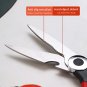 Kyraton Kitchen Scissors Heavy Duty 2 Pieces, Stainless Steel Sharp Cooking Shears with Cover, Multi