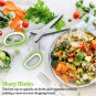 Herb Scissors Set with 5 Blades and Cover - Multipurpose Kitchen Chopping Shear, Sharp Dishwasher Sa