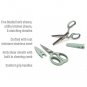Goodful Utility Kitchen Shear and 5-Blade Herb Shear Set, Premium Stainless Steel Blades with Protec