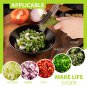 2022 Updated Herb Scissors Set - Herb Scissors With 5 Blades and Cover, Cool Kitchen Gadgets for Cut