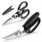 Poultry Shears, X-Chef 2 Set Kitchen Shears Heavy Duty Meat Scissors Stainless Steel Kitchen Scissor