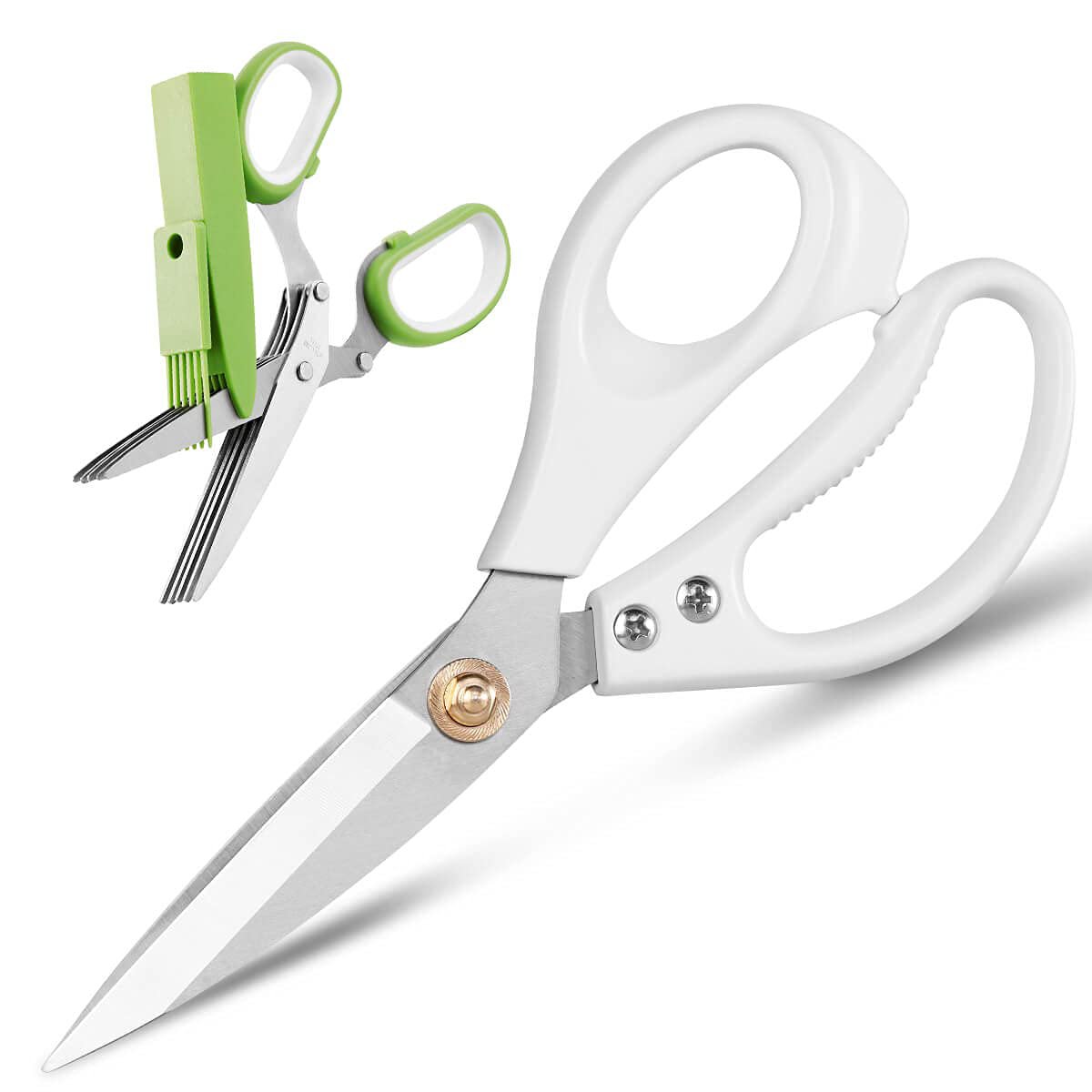 Professional Kitchen Shears,Multi Purpose Scissors - Premium Heavy Duty Shears Ultra Sharp Stainless