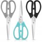Kitchen Shears Scissors, iBayam 3-Color Stainless Steel Dishwasher Safe Food Scissors for Herbs Chic