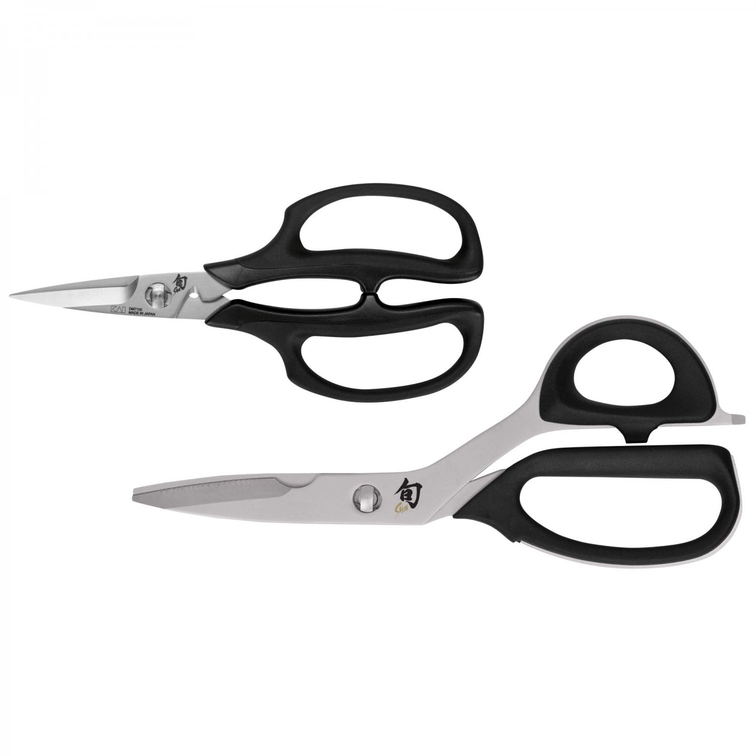 Shun Cutlery 2 Piece Kitchen Shear Set, Stainless Steel Cooking Scissors, Blades Separate for Easy C