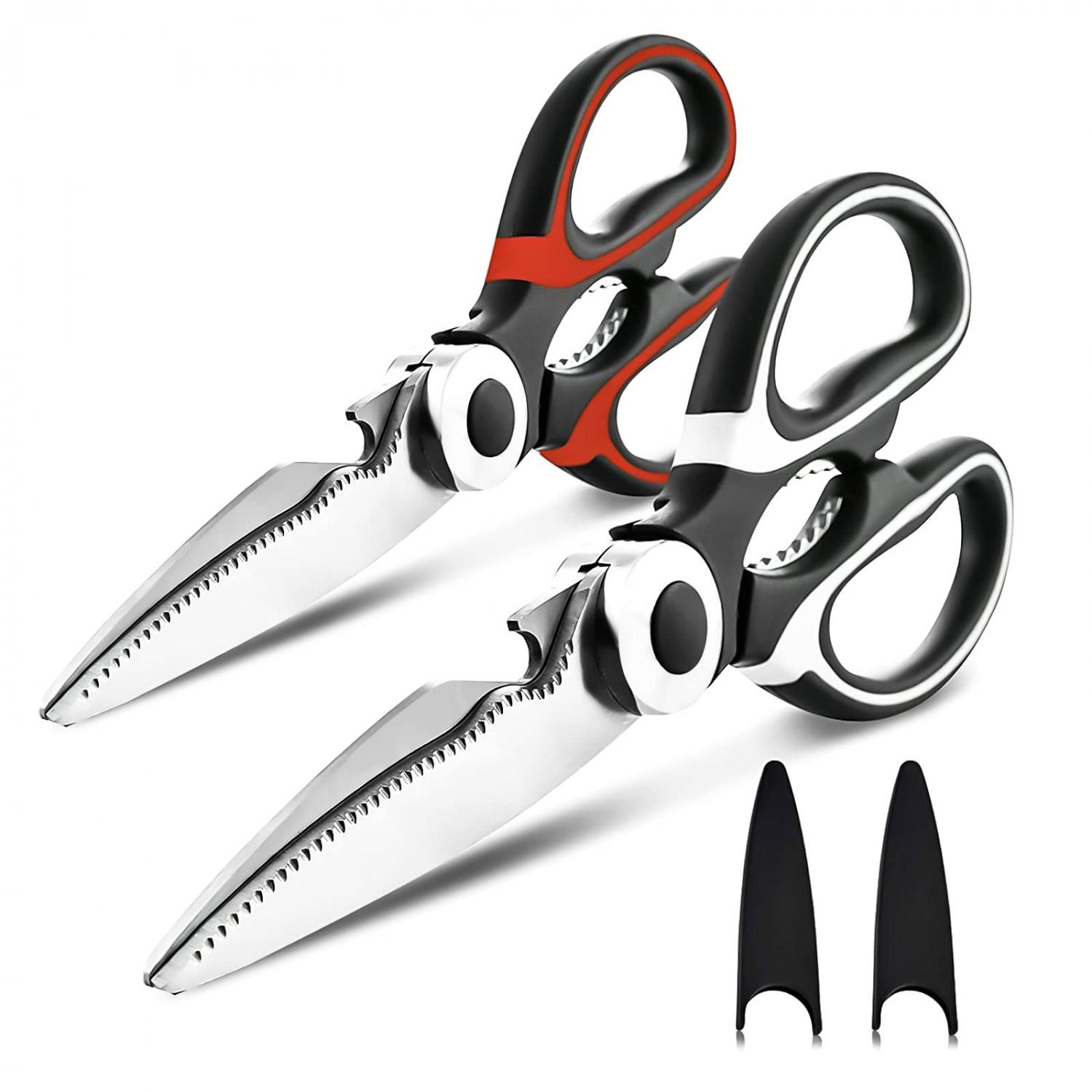 Kitchen Shears,2-Pack Heavy Duty Kitchen Scissors,Dishwasher Safe Meat Scissors,Kitchen Scissors for
