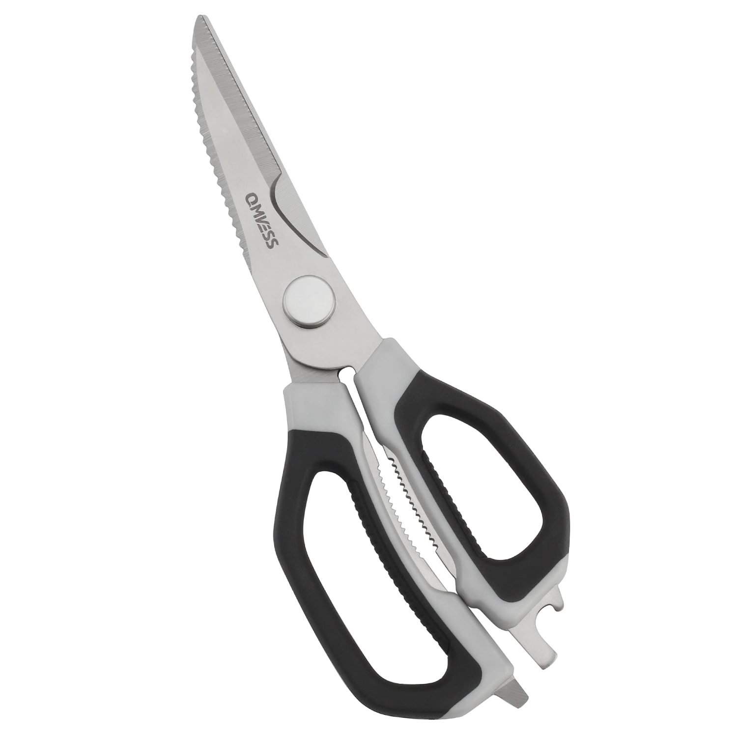 Kitchen Scissors, QMVESS 9 Inch Kitchen Shears Heavy Duty, Dishwasher Safe Poultry Shears, Sturdy Du