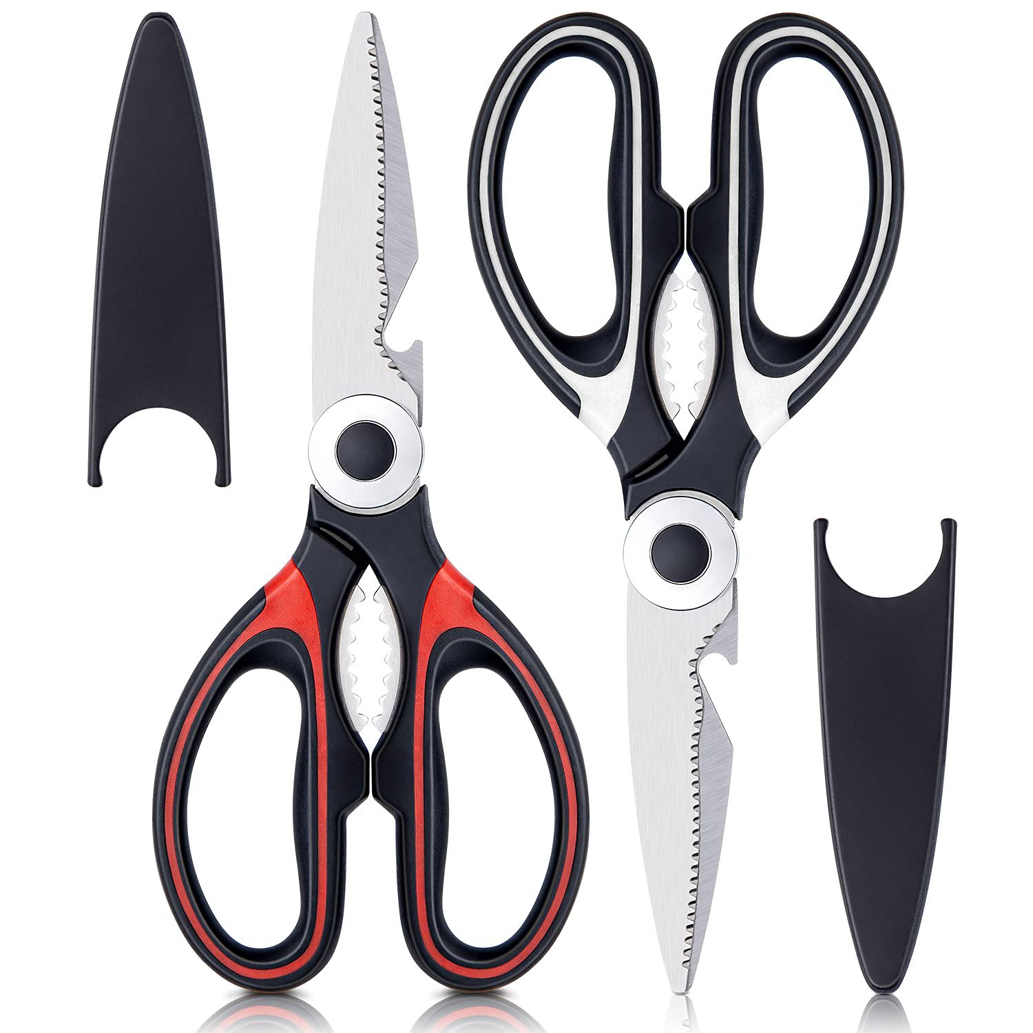 BEATURE Heavy Duty Kitchen Shears, Stainless Steel Kitchen Scissors, Ultra Sharp Multi-functional Co