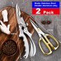 Kitchen Scissors Heavy Duty 2 Pack,Kitchen Shears Heavy Duty,Poultry Shears Heavy Duty,Meat Scissors