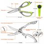Kitchen Scissors Set,Yangmei Kitchen Scissors Heavy Duty Meat Scissors, Dishwasher Safe Cooking Scis