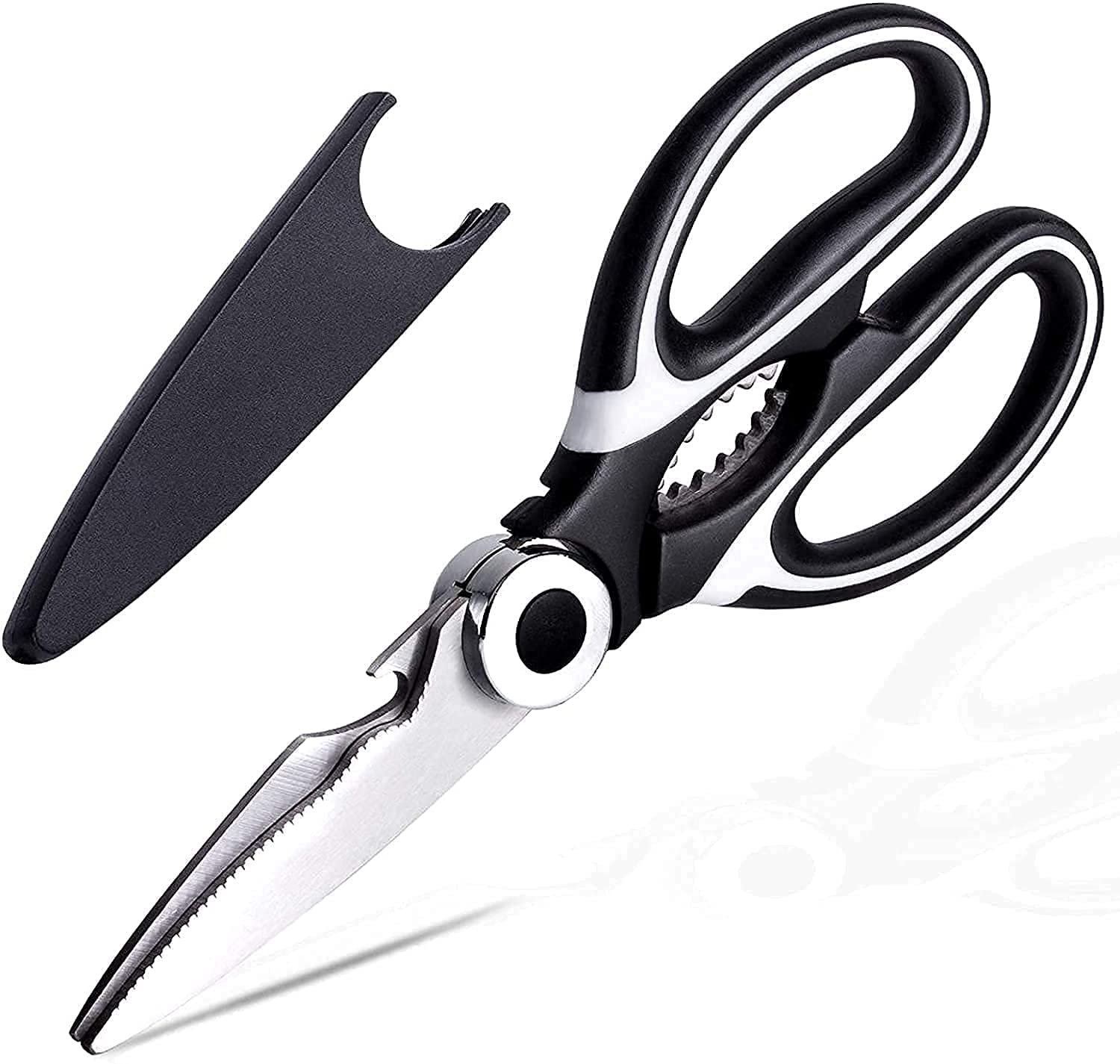 Kitchen Shears Multi Purpose Strong Stainless Steel Kitchen Utility Scissors with Cover Poulry,Fish,