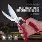 Heavy Duty Poultry Shears - A Must Have Kitchen Shears for Chicken and Meat Cutting - Dishwasher Saf