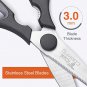 Tribal Cooking Kitchen Scissors - 8.8-Inch Professional Kitchen Shears - Heavy Duty, Stainless Steel