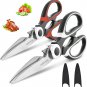 Kitchen Scissor For General Use 2-Packs,Heavy Duty Kitchen Raptor Meat Shears,Dishwasher Safe Cookin
