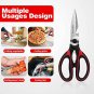 Kitchen Scissor For General Use 2-Packs,Heavy Duty Kitchen Raptor Meat Shears,Dishwasher Safe Cookin