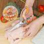 Asdirne Kitchen Scissors Set, Knife-Grade Stainless Steel, TPR Comfortable Handle All Purpose Scisso