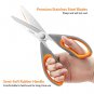 Asdirne Kitchen Scissors Set, Knife-Grade Stainless Steel, TPR Comfortable Handle All Purpose Scisso