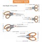 Asdirne Kitchen Scissors Set, Knife-Grade Stainless Steel, TPR Comfortable Handle All Purpose Scisso