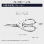 MITSUMOTO SAKARI Japanese Multipurpose Kitchen Shears, 8 inch Stainless Steel Kitchen Scissors Heavy