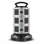 TNP Power Strip Tower with USB Ports Surge Protector - 10 AC Outlet + 4 USB Port Charging Station De
