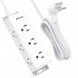 Surge Protector Power Strip - 9 Widely Spaced Multi Outlets, Wall Mount, 3 Side Outlet Extender with