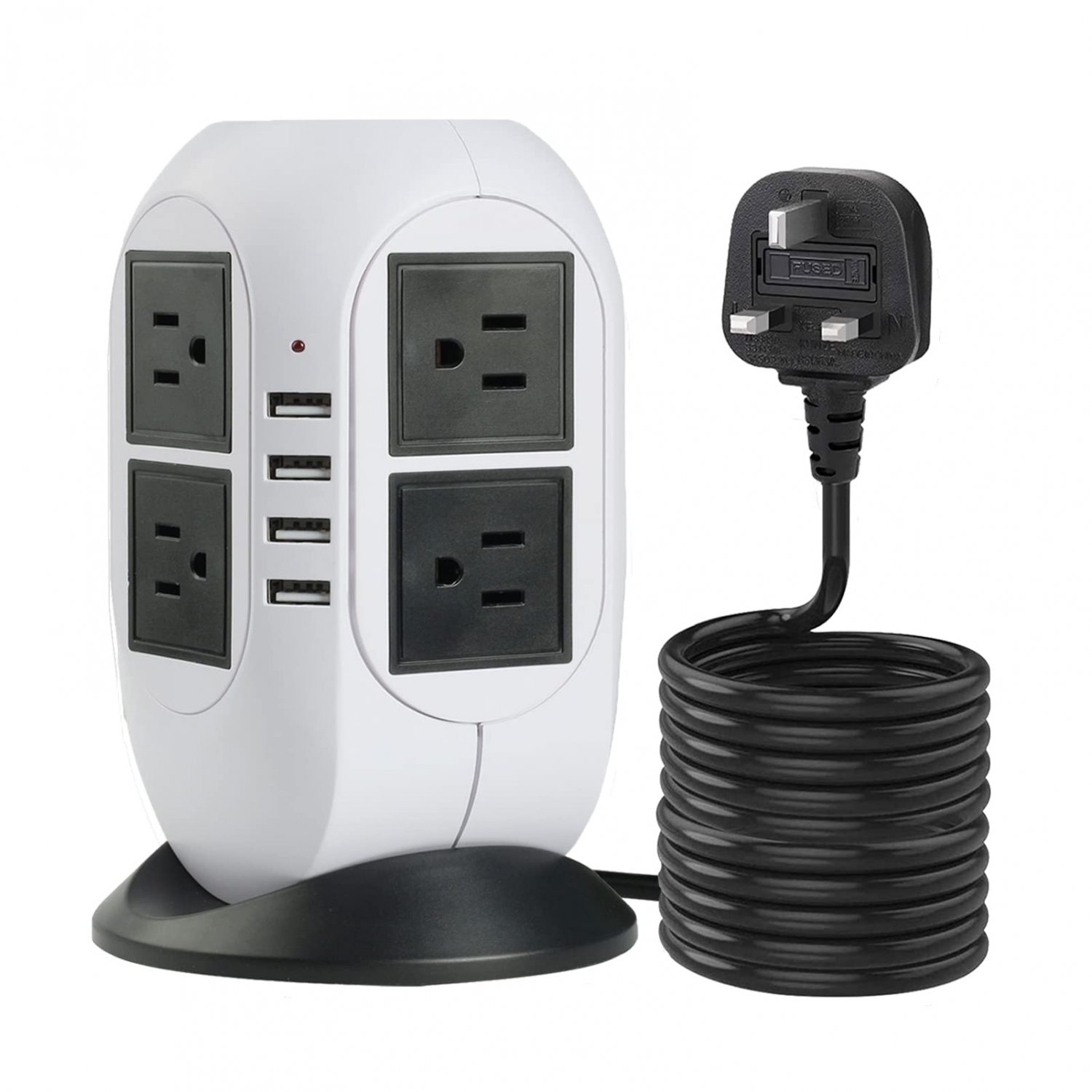 &atilde;��5M&atilde;�� Surge Protector Power Strip Tower with USB. TEEMDOM 12 in 1 Power Strip with USB Ports&iuml;&frac14;�Su