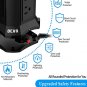 Power Strip Tower Surge Protector - BEVA Desktop Charging Station with 9 AC Outlet and 4 USB Ports, 
