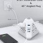 Power Strip Tower Surge Protector-9 Multiple Outlets 4 USB Charging Ports,3-Side Triangle Outlet Ext