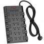 Power Strip, SUPERDANNY Surge Protector with 22 AC Outlets and 6 USB Charging Ports, 1875W/15A, 2100