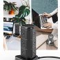 TenTrend Power Strip Tower, 2000J 1875W Waterproof Surge Protector with 9 Outlets 3 USB Ports, 6ft E
