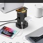 Power Strip Tower, SUPERDANNY Surge Protector Tower with 15W Magnetic Wireless Charger, 1050J, 13A C