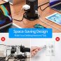 10ft Extension Cord Power Strip Tower, NTONPOWER Flat Plug Surge Protector with 8 Outlets 5 USB Desk