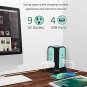 Power Strip Tower Surge Protector, SUPERDANNY Desktop Charging Station, 10 Ft Extension Cord, 9 Outl