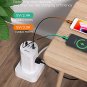 Surge Protector Power Strip Tower - 12 Widely Outlets with 4 USB Ports (1 USB C), 6FT Heavy Duty Ext