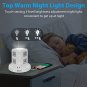 Power Strip Tower BEVA Power Strip with USB Ports Electric Charging Station with Night Light, 6.6ft 
