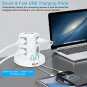 Power Strip Tower BEVA Power Strip with USB Ports Electric Charging Station with Night Light, 6.6ft 