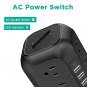 Power Strip Tower with USB Ports-AiJoy Surge Protector with 12 AC Outlet and 4 USB Ports, 10 FT Exte