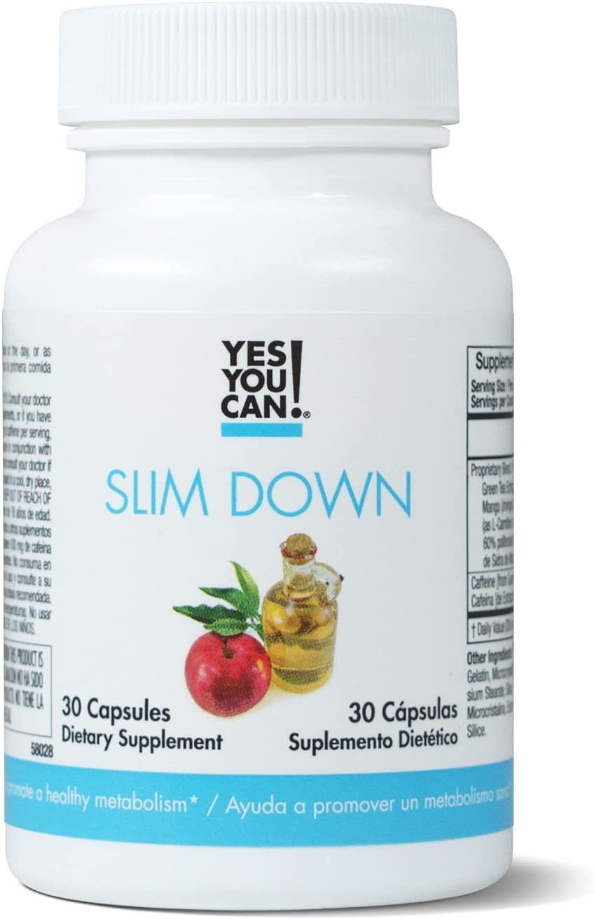 Yes You Can! Slim Down Dietary Supplements - Apple Cider Vinegar Pills for Alertness, Focus, Energy,