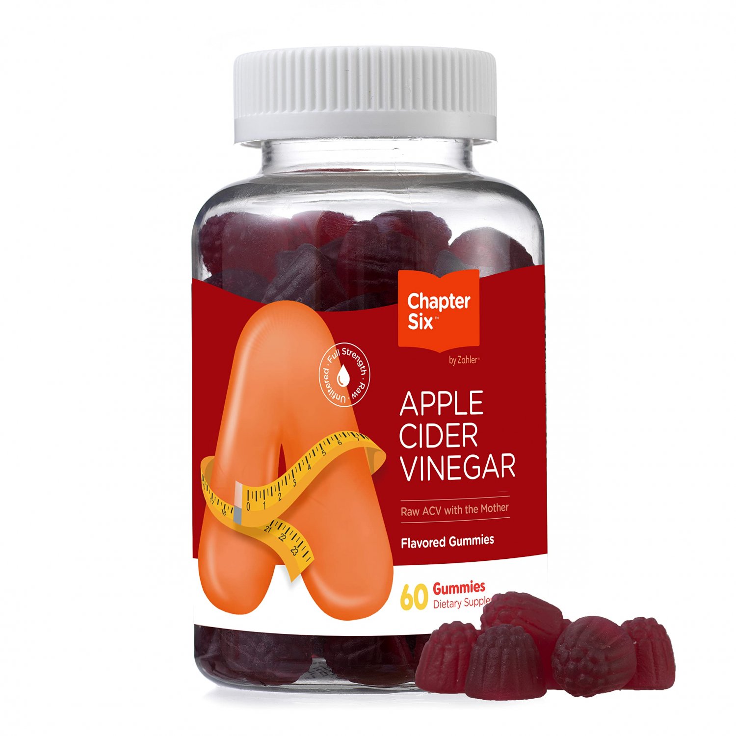 Chapter Six Apple Cider Vinegar Gummies, Detox Support and Cleanse, Metabolism and Energy Supplement