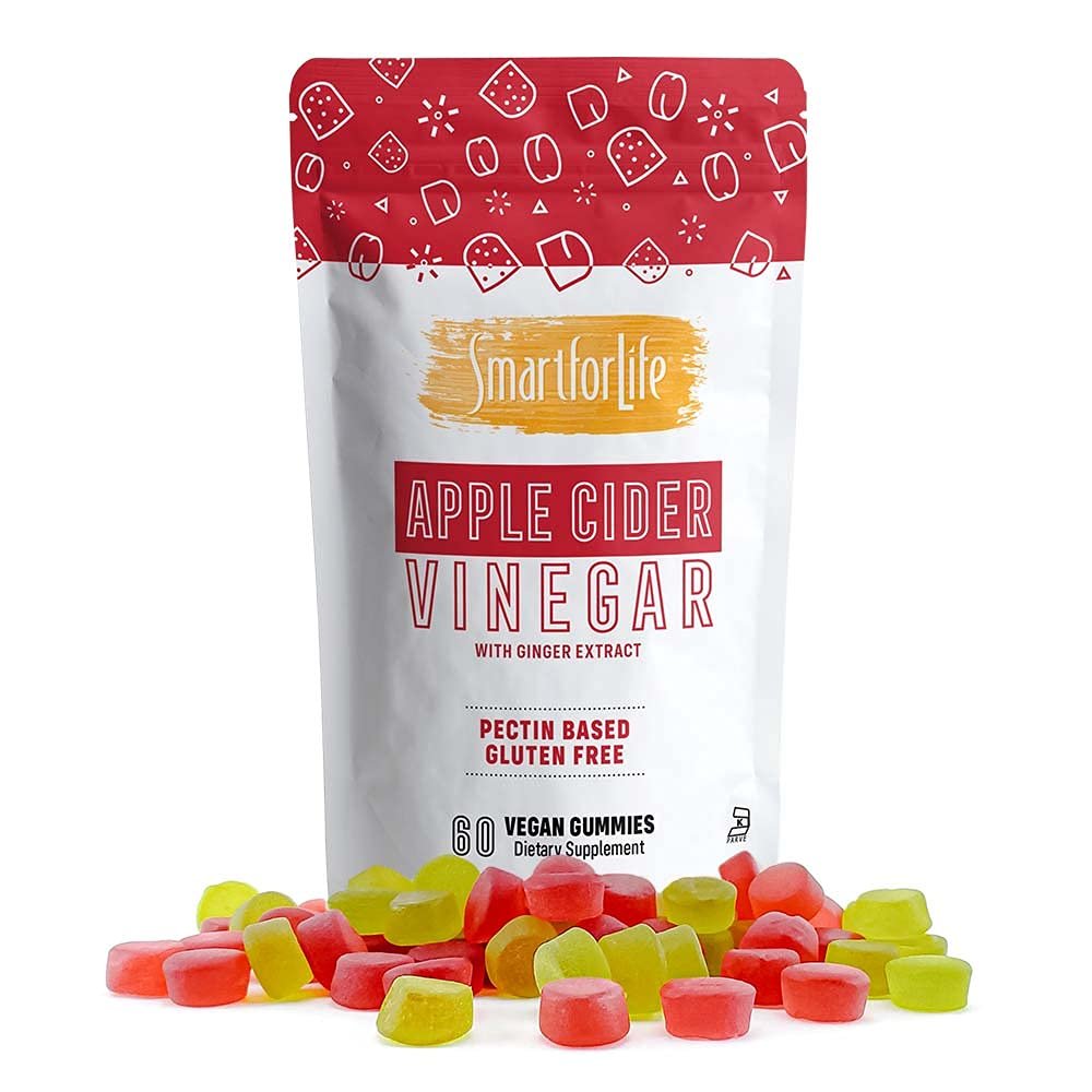 SMART FOR LIFE Apple Cider Vinegar Gummies - Vegan Friendly Plant Based Detox Cleanse Weight Loss Su