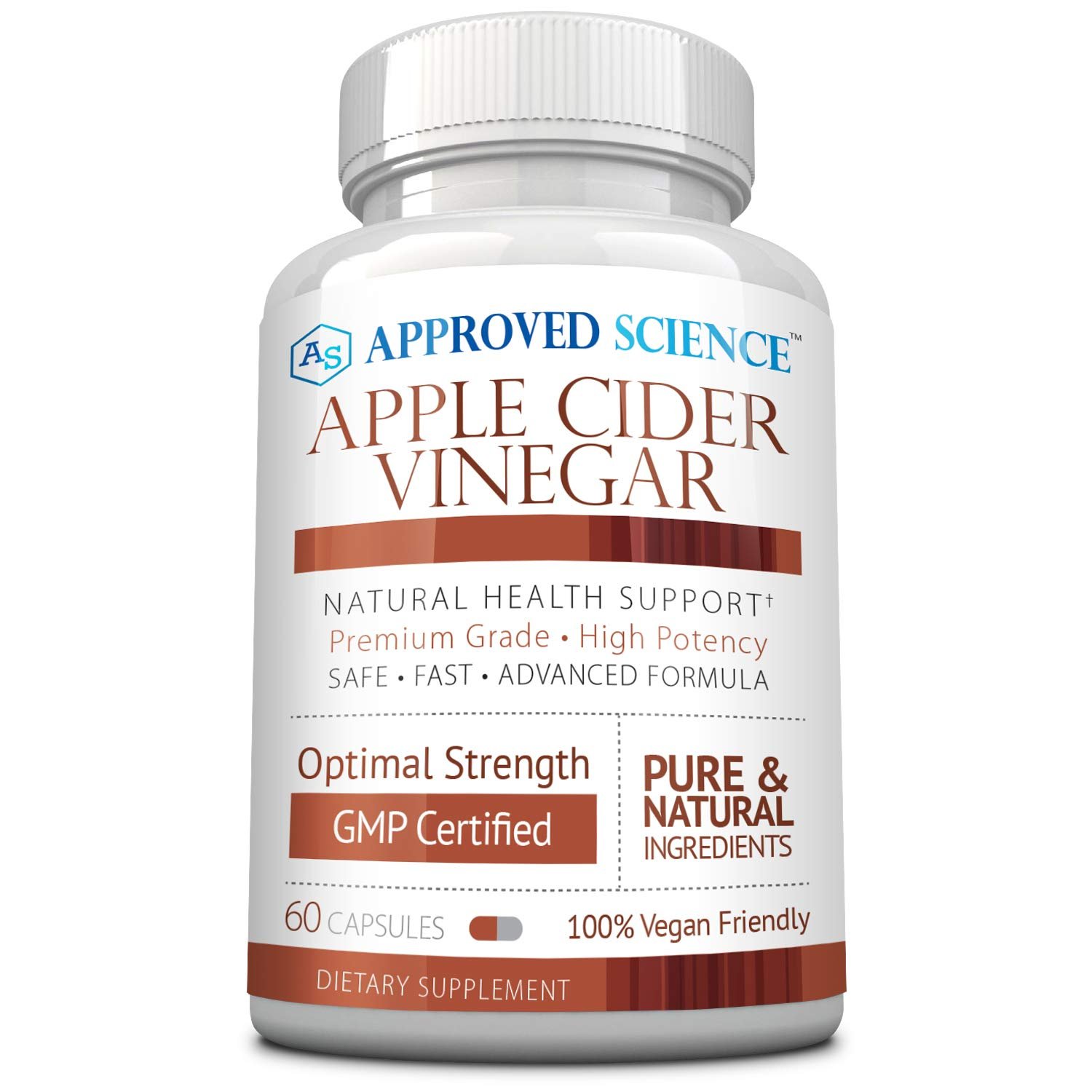 Approved Science&Acirc;&reg; Apple Cider Vinegar with Mother and Piperine - Helps Detoxify, Boost Metabolism, 