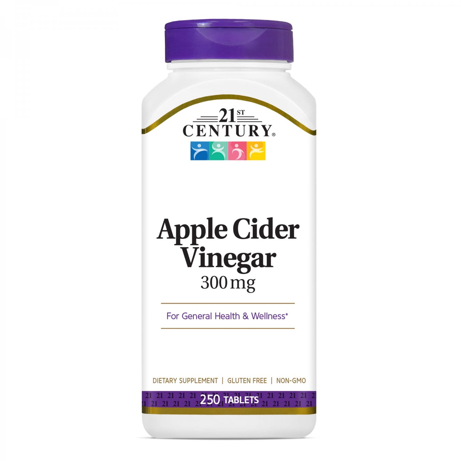 21st Century Apple Cider Vinegar 300mg Tablets, 250 Count (Pack of 3)