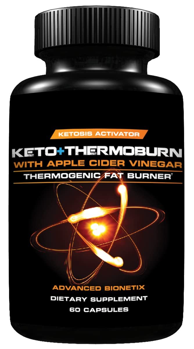 ThermoBurn&acirc;�&cent; Ketosis Activator Keto Pills + Apple Cider Vinegar Capsules Fat Burner. ACV Pills Work
