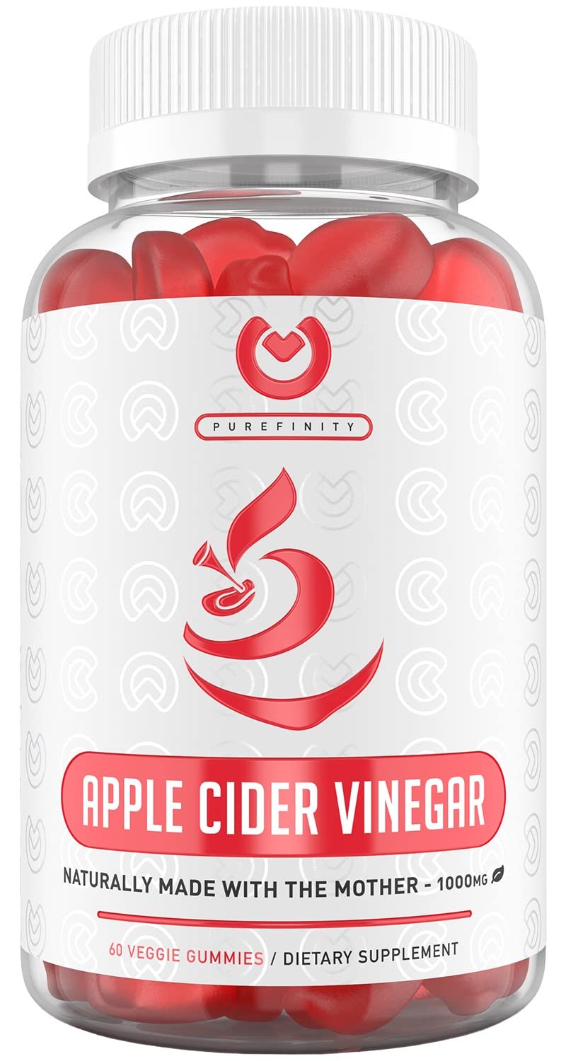 Purefinity Apple Cider Vinegar Gummies - Raw, Natural, Unfiltered ACV from The Mother - Gummy Altern